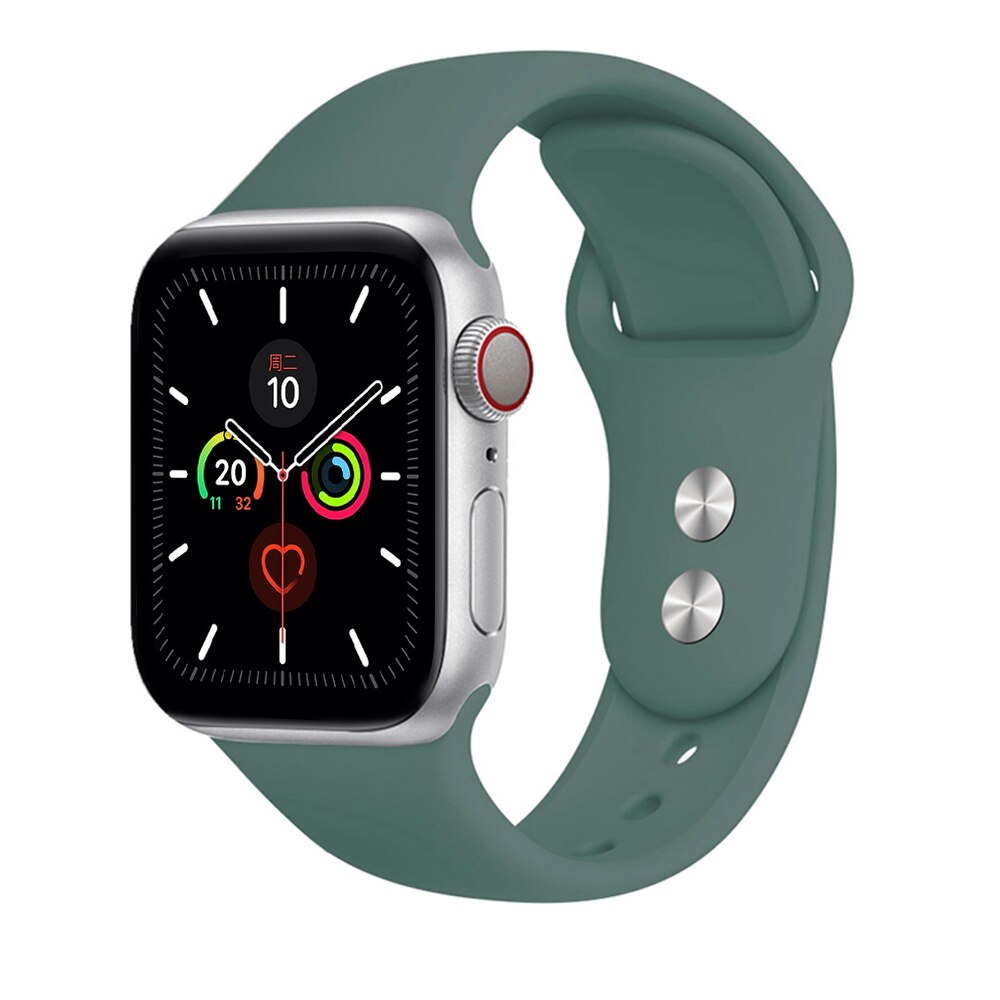 Silicone Watch Band PINE GREEN