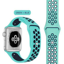 Load image into Gallery viewer, Breathable Watch Band GREEN &amp; BLUE
