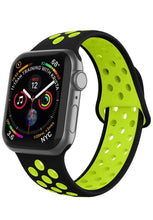 Load image into Gallery viewer, Breathable Watch Band BLACK &amp; GREEN
