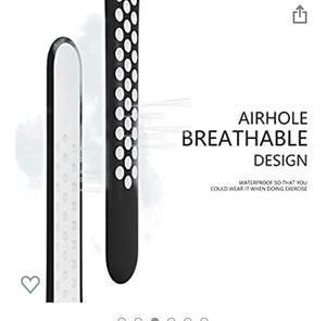Breathable Watch Band BLACK & WHITE