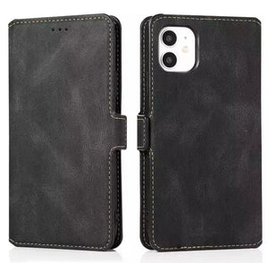 Magnetic Flip Leather Wallet Case with Card Slots