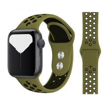 Load image into Gallery viewer, Breathable Watch Band PICKLE &amp; BLACK
